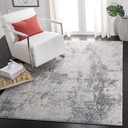 Safavieh 3 x 3 ft. Tulum Contemporary Square Rug, Ivory & Grey TUL209B-3SQ